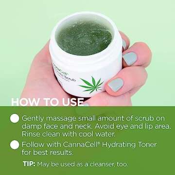 Andalou Naturals CannaCell X.Foliate Scrub, 1.7 Ounces