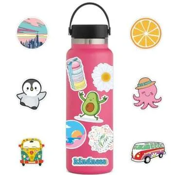 102 Cute Water Bottle Stickers for Kids and Teens