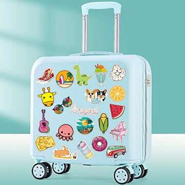 Stickers for Water Bottles, 102 Pack/PCS Cute Hydroflask Stickers, Waterproof Vsco Vinyl Aesthetic Computer Laptop Phone Stickers for Teens Kids Girls, Sticker Packs