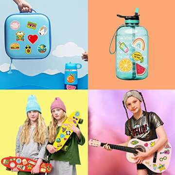 Stickers for Water Bottles, 102 Pack/PCS Cute Hydroflask Stickers, Waterproof Vsco Vinyl Aesthetic Computer Laptop Phone Stickers for Teens Kids Girls, Sticker Packs
