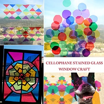 Vibrant Morepack Colored Cellophane Sheets for Crafts