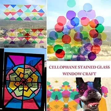 Vibrant Morepack Colored Cellophane Sheets for Crafts