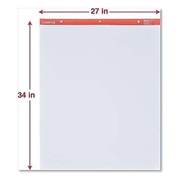 Universal UNV35600 27 in. x 34 in. Unruled Easel Pads - 2 Pack