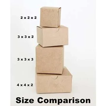 Kraft Favor or Gift Box 4 X 4 X 2 | 12 Ct