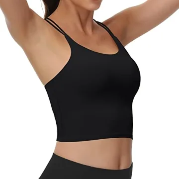 WOYYHO Women Sports Bra Longline Crop Tank Top