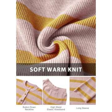 NORACORA Women Long Sleeve Pajamas Shorts Set 2 Piece Lounge Wear Sets Oversized Sleepwear Outfits Trendy Tracksuits Light Purple