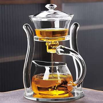 RORA Premium Glass Tea Set - Effortless Brewing & Stylish Design
