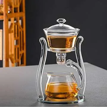 Elegant RORA Glass Tea Set for Perfect Tea Brewing