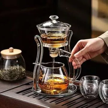 Elegant RORA Glass Tea Set for Perfect Tea Brewing