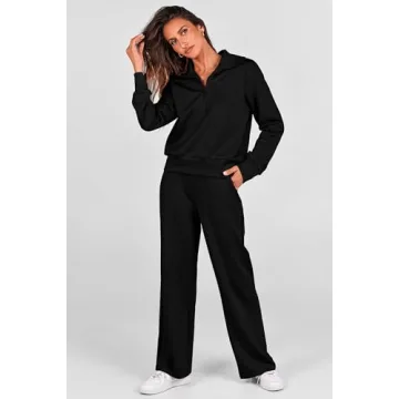 PRETTYGARDEN Women's Cozy Half Zip Lounge Set in Style