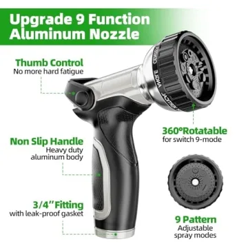 SPECILITE 75ft Stainless Steel Garden Hose Reel Wall Mount