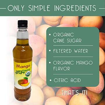 Joe’s Organic Mango Syrup for Coffee and Cocktails
