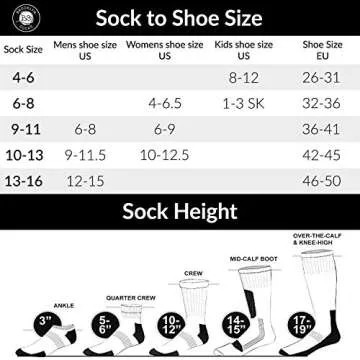 6 Pairs of Cotton Diabetic Non-Binding Neuropathy Crew Socks (Black, Fits Mens Shoe Size 9-12/Womens Shoe Size 10-13)