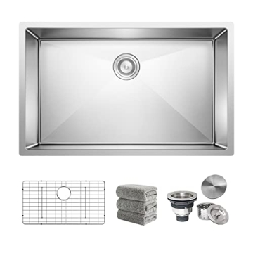 Oxwiser 30x18 Undermount Stainless Steel Kitchen Sink Bundle - Premium Quality