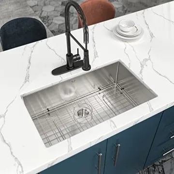 Premium 30x18 Undermount Stainless Steel Kitchen Sink Bundle