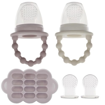 WeeSprout Silicone Baby Food Feeders + Freezer Tray Set – Safe & Convenient Feeding Solution
