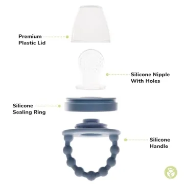 WeeSprout Silicone Baby Food Feeders Set for Safe Eating