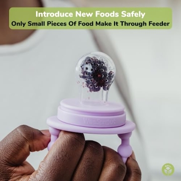 WeeSprout Silicone Baby Food Feeders Set for Safe Eating
