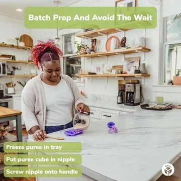 WeeSprout Silicone Baby Food Feeders Set for Safe Eating