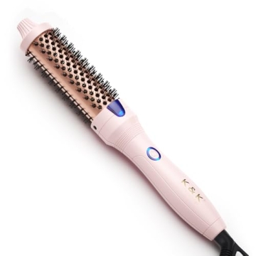 K&K Ionic Hot Curl Brush for Effortless Styling