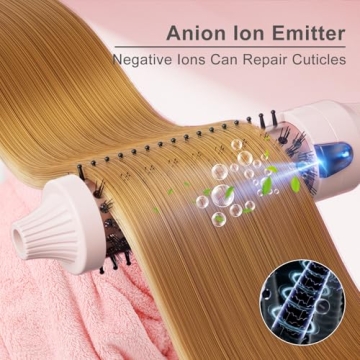 K&K Ionic Hot Curl Brush for Effortless Styling