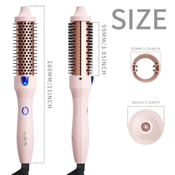 K&K Ionic Hot Curl Brush for Effortless Styling