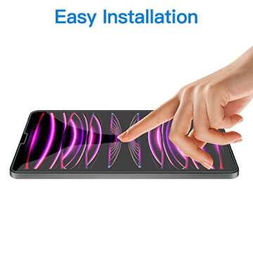 JETech Screen Protector for iPad Pro 11-Inch (2022/2021/2020/2018 Model), iPad Air 5/4 2022/2020 10.9-Inch, Face ID Compatible, Tempered Glass Film, 2-Pack
