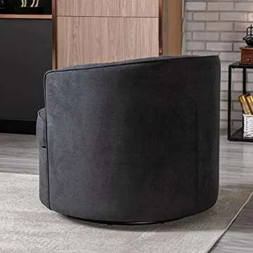 Merax 33” Wide Swivel Barrel Chair for Every Room