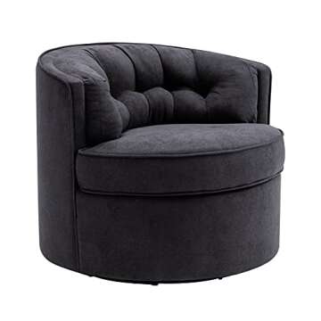Merax 33” Wide Swivel Barrel Chair for Every Room