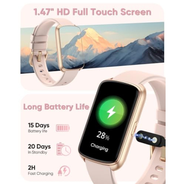 1.47" Fitness Tracker Smart Watch for Health Monitoring