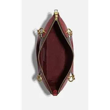 Coach Women's Kacey Satchel Crossbody (Gold/Brown 1941 Red)