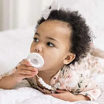 Ryan & Rose Cutie PAT Pacifier and Teether - White