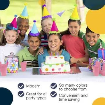 Stylish 12 oz Pink Plastic Cups for Parties - 50 Pack