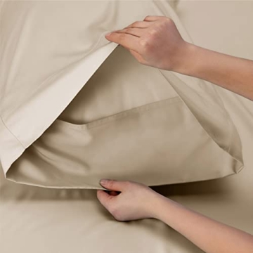 Bedsure Twin Sheets Set, Luxurious Cooling Bamboo Bedding
