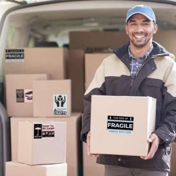 MUNBYN 4x6 Blue Thermal Shipping Labels, 500 per Stack