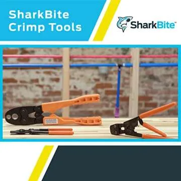 SharkBite PEX Crimp Ring Removal Tool, 1/2, 3/4 and 1 Inch Copper Crimp Rings, Orange Handles, Plumbing Fittings, 23055