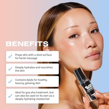 SACHEU Gua Sha Kit with Squalane Oil for Radiant Skin