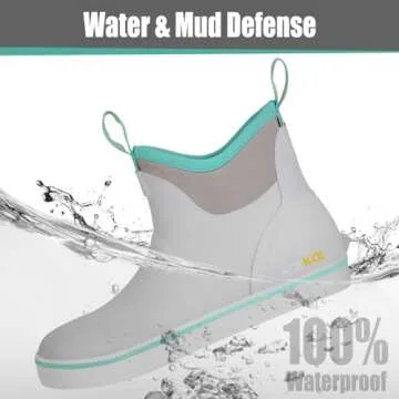 Kalkal Women's Waterproof Deck Boots for Outdoor Use