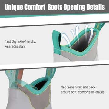 Kalkal Women's Waterproof Deck Boots for Outdoor Use