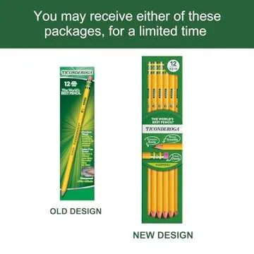 Ticonderoga Wood-Cased Pencils, Pre-Sharpened, 2 HB Soft, Yellow, 12 Count