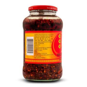 Lao Gan Ma Spicy Chili Crisp Hot Sauce – Restaurant Size 23.63 oz (670g) – Authentic Chinese Chili Oil with Crunchy Bits