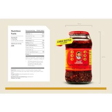 Lao Gan Ma Spicy Chili Crisp Hot Sauce – Restaurant Size 23.63 oz (670g) – Authentic Chinese Chili Oil with Crunchy Bits
