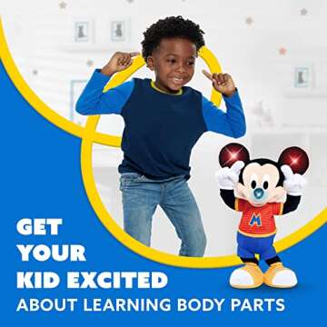 Disney Junior Mickey Mouse Head to Toes Plush with Motion, Sounds, Phrases, Officially Licensed Kids Toys for Ages 3 Up by Just Play