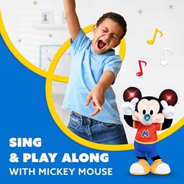 Disney Junior Mickey Mouse Head to Toes Plush with Motion, Sounds, Phrases, Officially Licensed Kids Toys for Ages 3 Up by Just Play