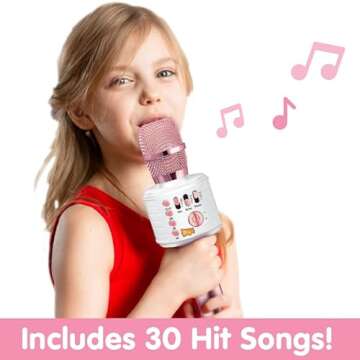 Move2Play, Kids Karaoke Microphone | Includes Bluetooth & Pre-Loaded Songs |Gift & Birthday Present | Toy for all Ages 2, 3, 4, 5, 6+ Year Old Girls, Boys & Toddlers