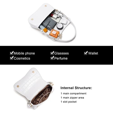 Chic CLUCI Small Vegan Leather Crossbody Handbag