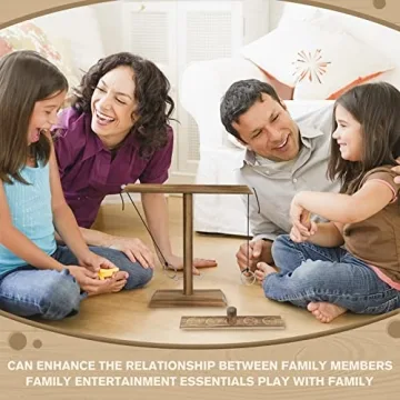 Handmade Wooden Ring Toss Game for Adults & Kids Fun