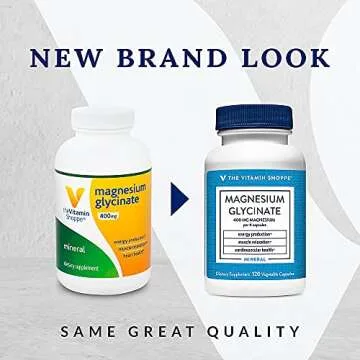 Magnesium Glycinate - Supports Energy Production, Muscle Relaxation & Cardiovascular Health - 400 MG (120 Capsules)