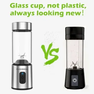 USB Rechargeable Glass Portable Blender for Smoothies