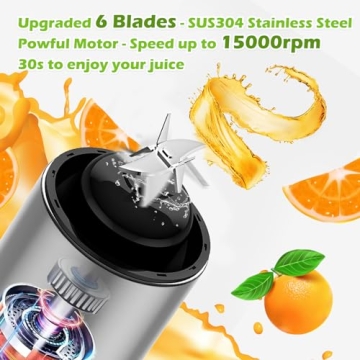 USB Rechargeable Glass Portable Blender for Smoothies